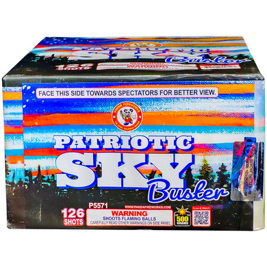 Patriotic Sky Buster 126's,Curbside Fireworks