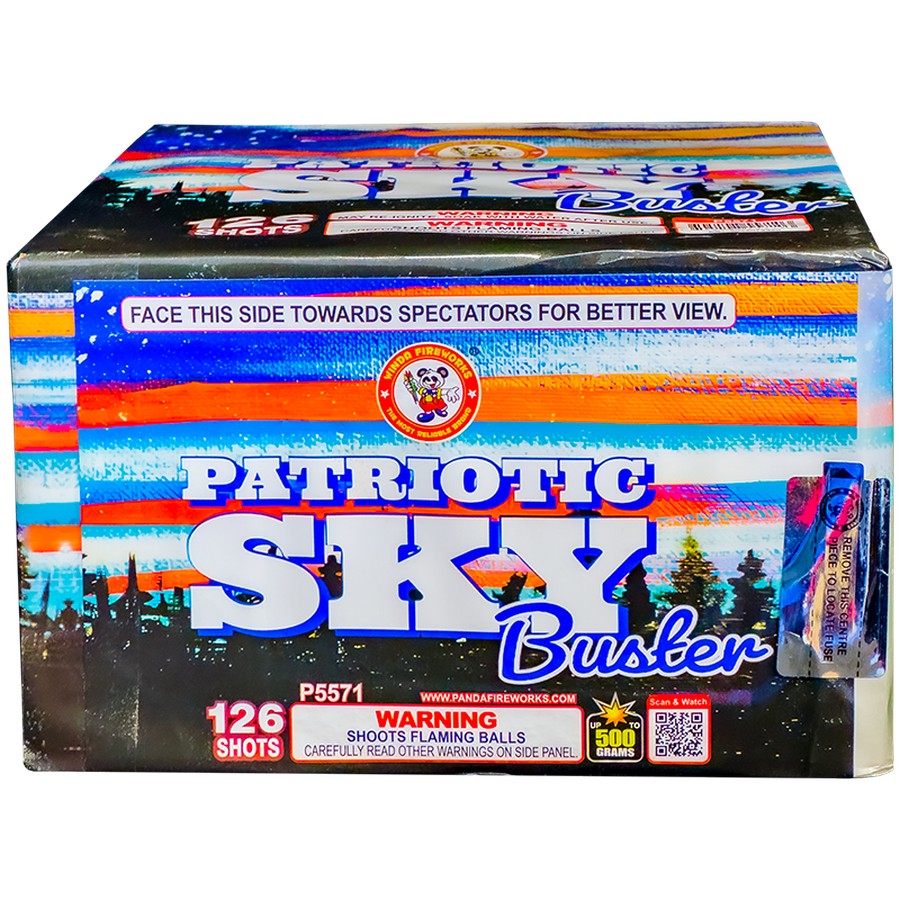 Patriotic Sky Buster 126's,Curbside Fireworks