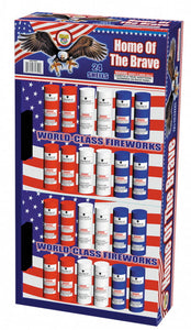 Home of the Brave Canister 24's - Curbside Fireworks