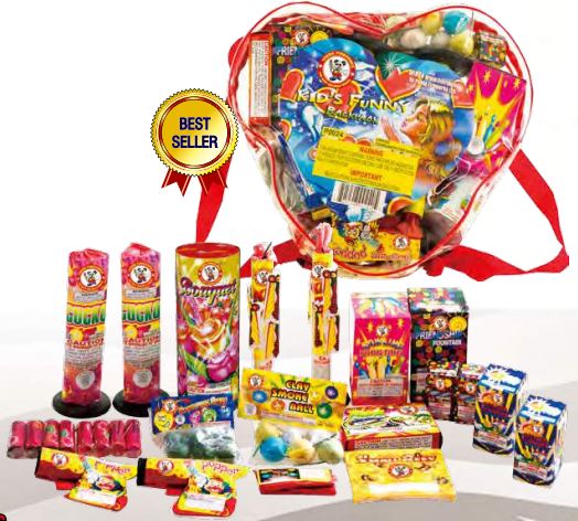 Kid's Funny Backpack,Curbside Fireworks