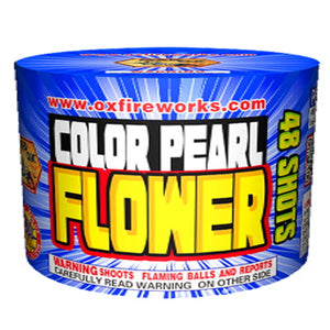 Color Pearl Flower 48 Shot - Curbside Fireworks