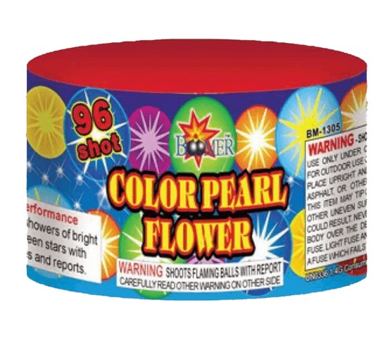 Color Pearl Flower 96 Shot - Curbside Fireworks