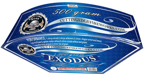 Exodus 500g Fountain - Curbside Fireworks