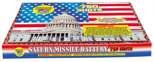 Saturn Missile Battery 750 Shot  - Curbside Fireworks