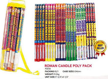 Load image into Gallery viewer, Roman Candle Poly Pack 24&#39;s,Curbside Fireworks
