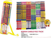Load image into Gallery viewer, Roman Candle Poly Pack 24&#39;s - Curbside Fireworks
