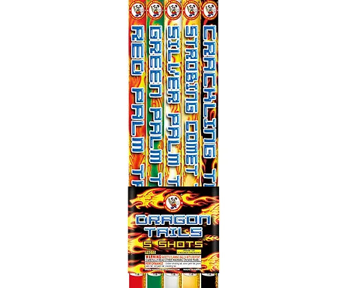 Dragon Tails 5 Shot,Curbside Fireworks
